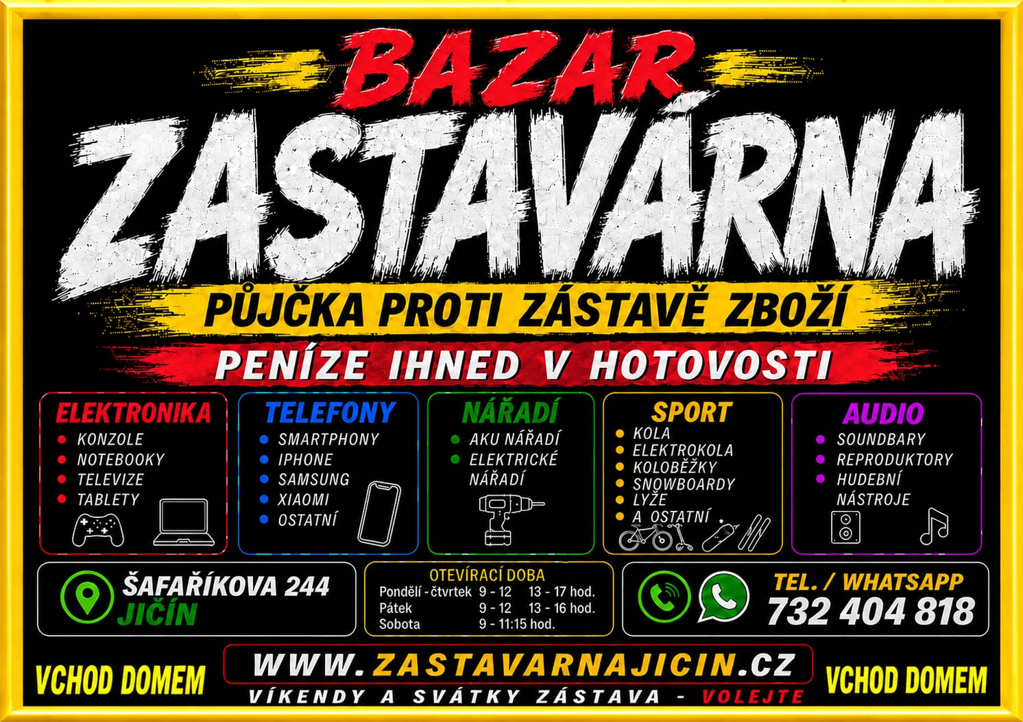 Zastavárna Jičín – zastavárna a výkup zboží